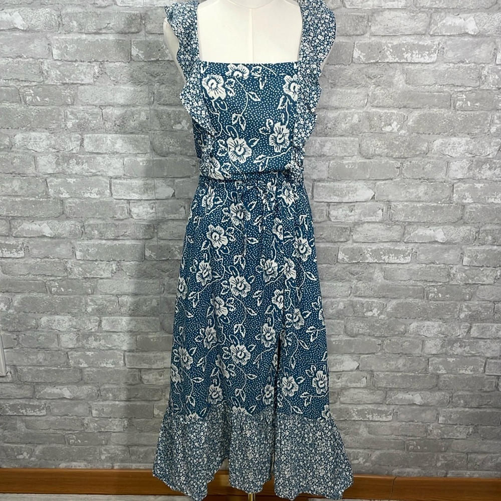 Paige Poppy Dress in Navy Multi Mix